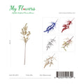29.5" Artificial Glitter Pine Leaf Mixed Colors - 36 Pcs/Case