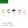 Christmas Poinsettia Stem - Mixed Colors