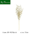 Gold Christmas Metallic Glitter Holly Stems