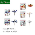 Mix Christmas Poinsettia Flower on a Clip