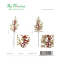 30.7" Christmas Berry Spray Mixed Colors - 48 Pcs/Case