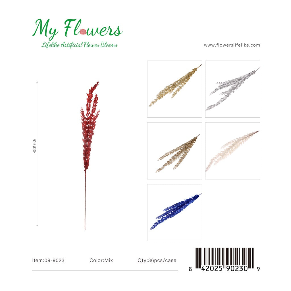 3.6ft Artificial Pampas Grass Mixed Colors - 36 Pcs/Case