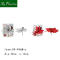 Christmas Poinsettia Flower on a Clip – Mixed Colors