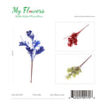 15" Artificial Glitter Leaf Mixed Colors - 36 Pcs/Case