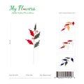 30" Christmas Floral Arrangement Mixed Colors - 36 Pcs/Case