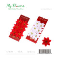 6 Heads Christmas Flower on Back Card
