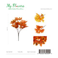 27cm Autumn Maple Leaf Bush - 72 Pcs/Case