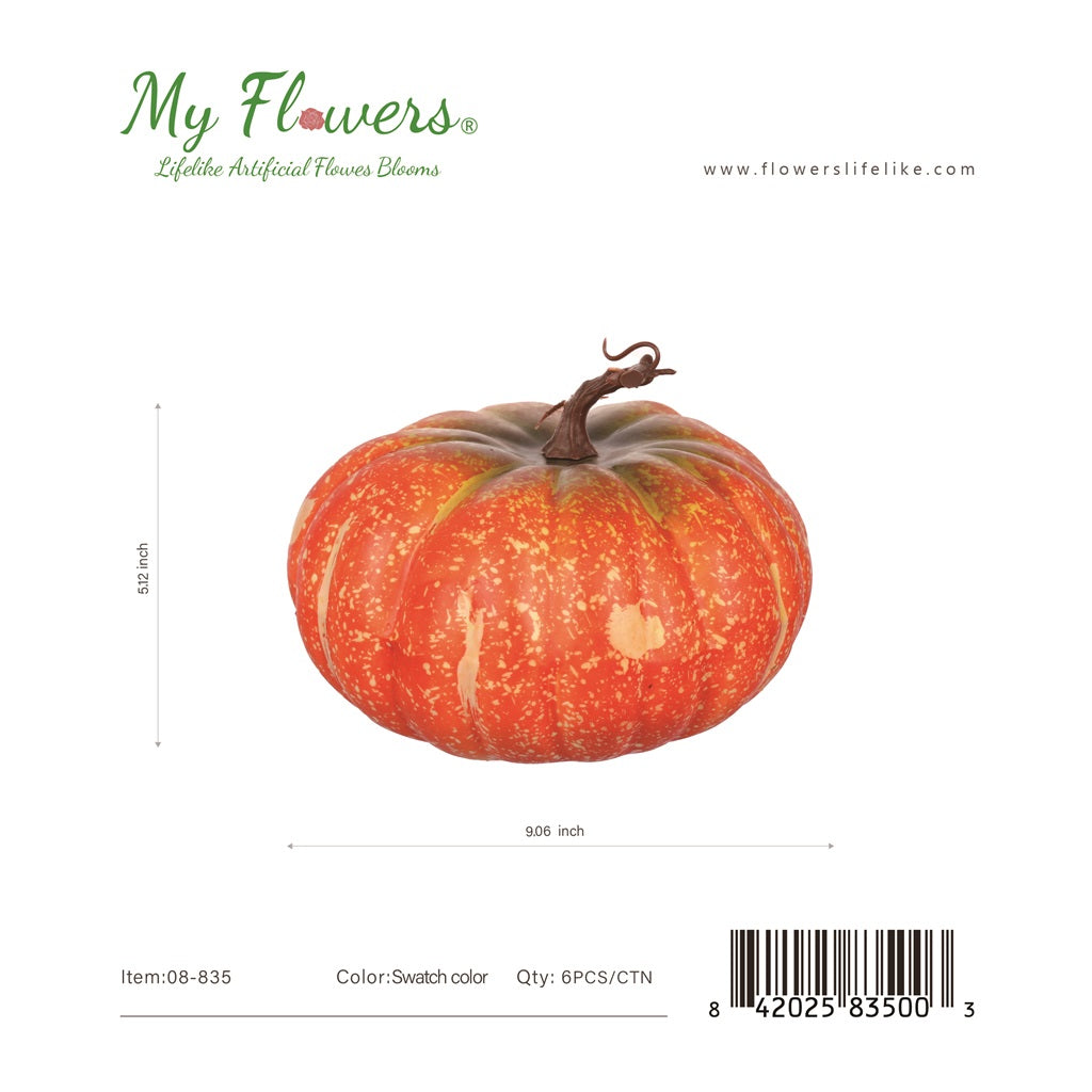 Artificial Pumpkins - 6 Pcs/Case
