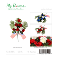 22.44 inch 10-Head Patriotic Fan-Shaped Rose Bouquet with American Flag in Mixed Colors - MyFlowers line