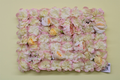 Blush Pink Silk Rose Hydrangea Flower Wall Mat Backdrop Panel 23.62x15.75 inch - MyFlowers 06-632