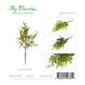 19.69 inch Mixed Green Eucalyptus Leaves Bush - MyFlowers line