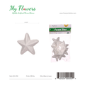 2.4 inch White Foam Stars 6 pieces per bag - MyFlowers line