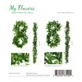 Mix Grape Leaves & Green Vine Leaves Artificial Hanging Garland - MyFlowers 03-331 Mix