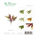 Mix Artificial Foliage Leaf Stem 18.9 inch - MyFlowers 04-473 Mix