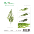Mix Green Artificial Pine Needle Leaf Stem 39.37 inch - MyFlowers 06-683 Mix