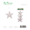 3.9 inch White Foam Stars 3 pieces per bag - MyFlowers line