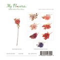 Mix Color 3-Head King Rose Artificial Stem 29.92 inch - MyFlowers 04-443 Mix