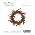 24.4 inch Christmas Berry and Pine Wreath with Pinecone - MyFlowers line