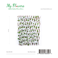 White Cherry Blossom Expandable Artificial Flower Trellis Fence 47.24 inch - MyFlowers 06-663