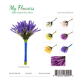14.96 inch Artificial Lavender Heather Spike Bouquet in Mixed Colors - MyFlowers line