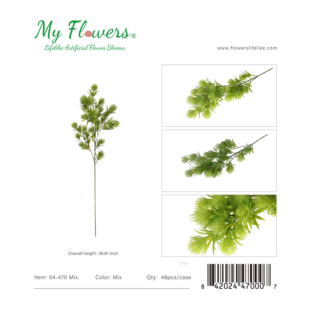 Mix Artificial Dandelion Flower Bouquet Stem 36.61 inch - MyFlowers 04-470 Mix