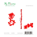 Red Cherry Blossoms Artificial Hanging Flower Garland - MyFlowers 03-334 Red