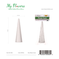 7.1 inch White Craft Foam Cone DIY Christmas Tree Form - MyFlowers line