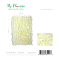 White Double-Deck Silk Sakura Flower Wall Mat Backdrop Panel 23.62x15.75 inch - MyFlowers 06-651 White