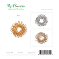 14 inch Metallic Eucalyptus Christmas Wreaths in Gold, Silver and Champagne - MyFlowers line